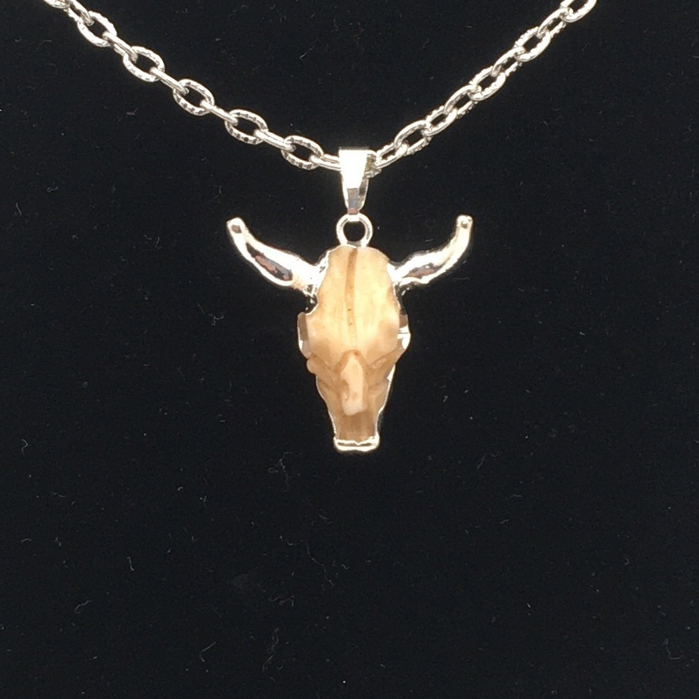 Silver Dipped Ox Bone Necklace - Picture 5 of 11